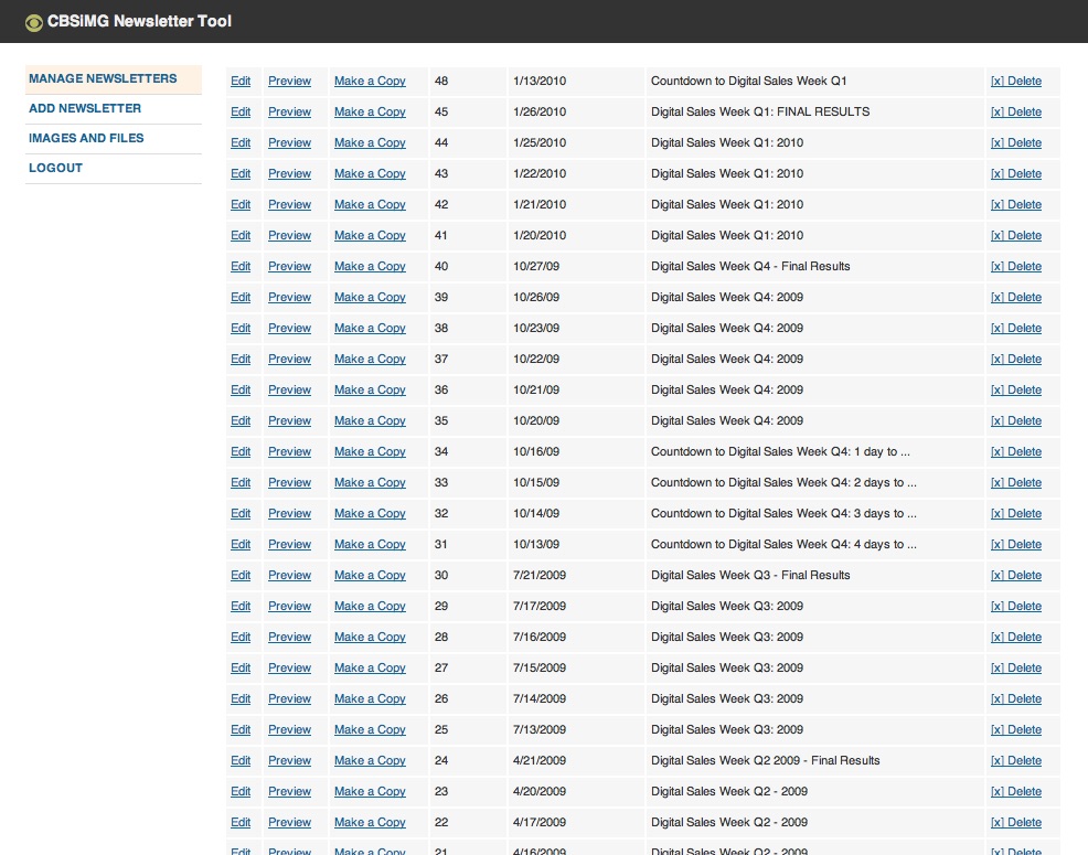 CBS Radio Newsletter App